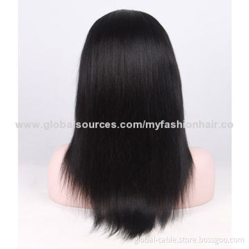 Natural Brazilian Silk Straight Lace Front Full Lace Wig, No Tangle and Shedding, 12-26"New